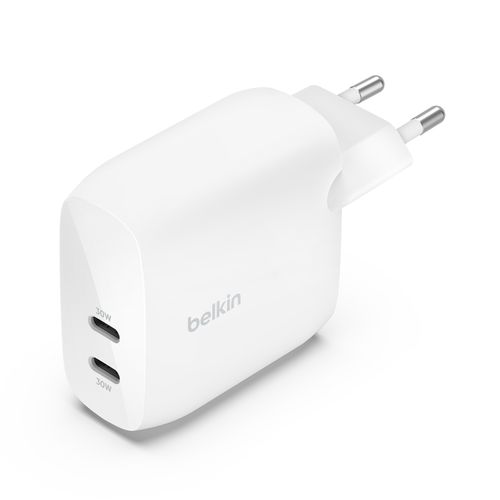 CHARGEUR SECTEUR  DOUBLE USBC 60W  BLANC - 4