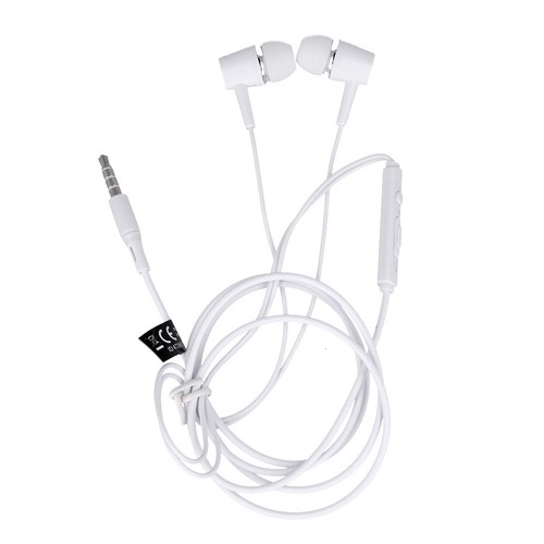 ECOUTEURS INTRA-AURICULAIRES JACK 3,5MM + TELECOMMANDE + MICRO BLANC - 2