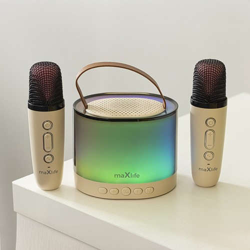 ENCEINTE BLUETOOTH 5W AVEC KARAOKÉ + 2 MICROS SANS FIL - 3