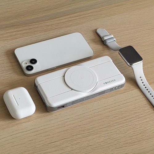 BATTERIE DE SECOURS 10 000 MAH 3-EN-1 WATCH + AIRPODS - BLANCHE - 11