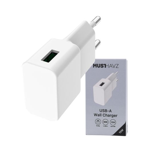 CHARGEUR SECTEUR USB-A 15W - BLANC - 1