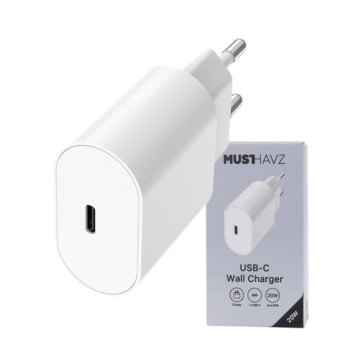 CHARGEUR SECTEUR RAPIDE USB-C 20W PD - BLANC - 1