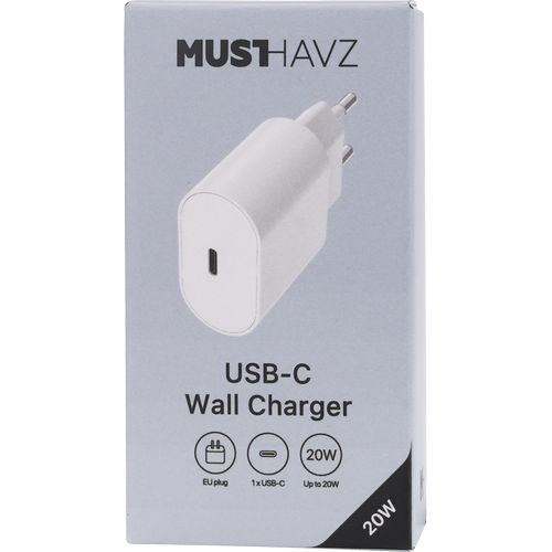 CHARGEUR SECTEUR RAPIDE USB-C 20W PD - BLANC - 3