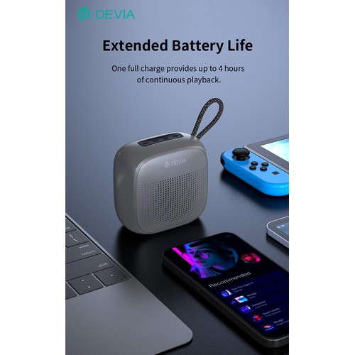 ENCEINTE BLUETOOTH 5.3 PORTABLE 10W - SOUND LITE 2 - NOIRE - DEVIA - 9