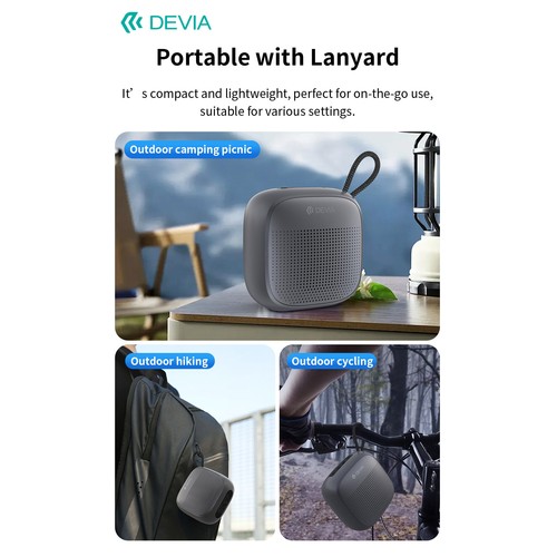 ENCEINTE BLUETOOTH 5.3 PORTABLE 10W - SOUND LITE 2 - NOIRE - DEVIA - 10