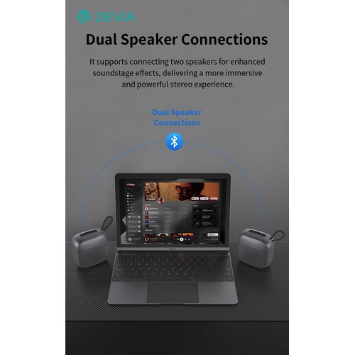ENCEINTE BLUETOOTH 5.3 PORTABLE 10W - SOUND LITE 2 - BLEUE - DEVIA - 7