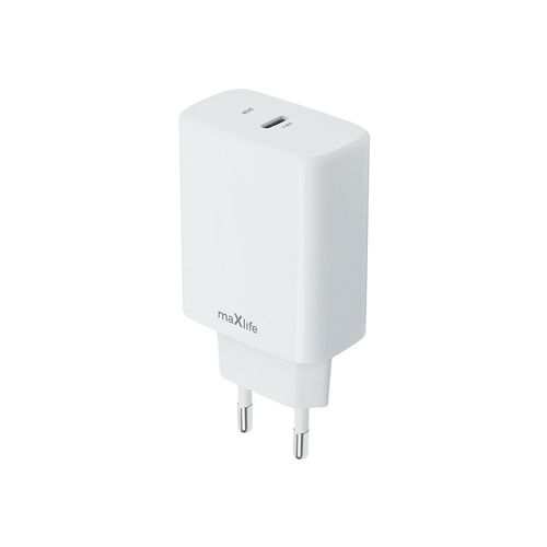 CHARGEUR SECTEUR RAPIDE USB-C 30W PD ET QC - BLANC - MAXLIFE - 2