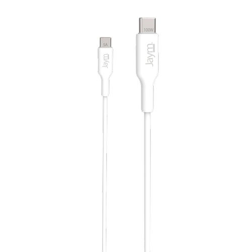 CABLE CHARGE  USB-C VERS USB-C PD 3.0 (100W) - LONGUEUR 1M - BLANC - - 3