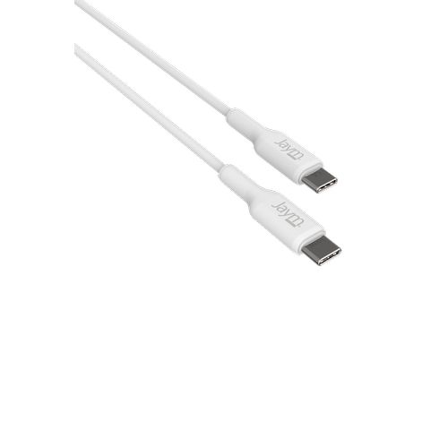 CABLE CHARGE  USB-C VERS USB-C PD 3.0 (100W) - LONGUEUR 1M - BLANC - - 5