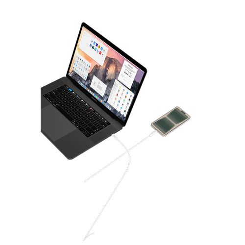 CABLE CHARGE  USB-C VERS USB-C PD 3.0 (100W) - LONGUEUR 1M - BLANC - - 6