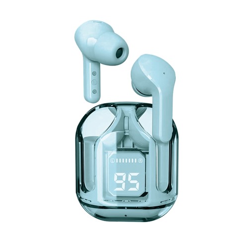 ECOUTEURS BLUETOOTH 5.3 AVEC AFFICHAGE DIGITAL BLEU - AIR FLY M2 - CHRYSTAL - RIVERSONG - 1