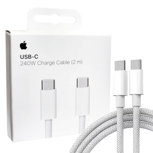 CABLE CHARGE RAPIDE ET SYNCHRO USB-C VERS USB-C 2M (240W) - TISSÉ - MYQT3ZM/A - ORIGINE APPLE - 4
