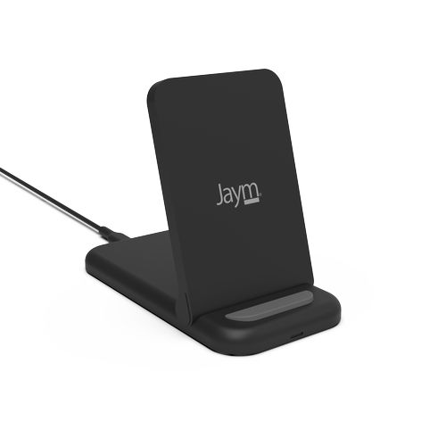 CHARGEUR INTELLIGENT PAD A INDUCTION RAPIDE QI 15W - STAND PLIABLE - NOIR - JAYM® - 3