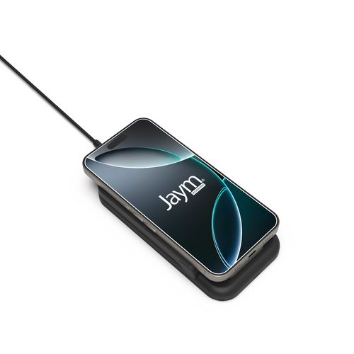 CHARGEUR INTELLIGENT PAD A INDUCTION RAPIDE QI 15W - STAND PLIABLE - NOIR - JAYM® - 5