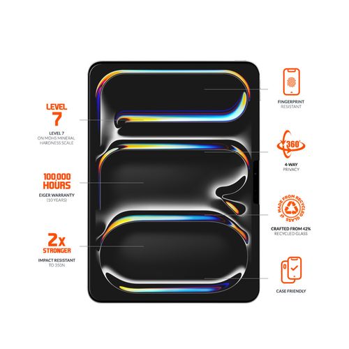 VERRE TREMPE PREMIUM PRIVACY 360° POUR APPLE IPAD AIR 11 pouces (2024 / 2025) - 2