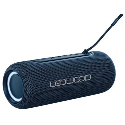 ENCEINTE BLUETOOTH 20W ETANCHE IPX5 + LED D'AMBIANCE - BLEUE - 1