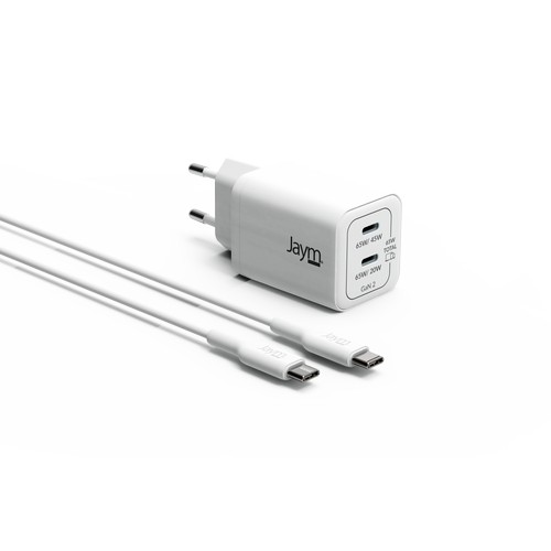 CHARGEUR SECTEUR RAPIDE 2 USB-C + CABLE 2M - 10