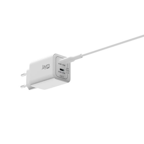 CHARGEUR SECTEUR RAPIDE 2 USB-C + CABLE 2M - 9