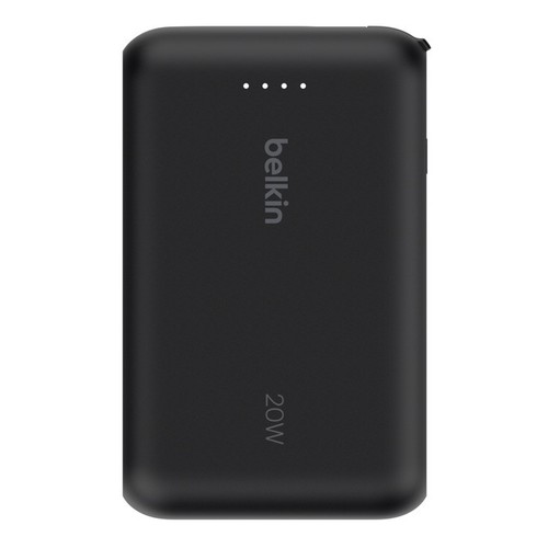 BATTERIE DE SECOURS 10 000 MAH - CABLE USB-C INTEGRÉ - NOIRE - BELKIN - 6