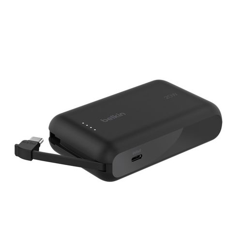 BATTERIE DE SECOURS 10 000 MAH - CABLE USB-C INTEGRÉ - NOIRE - BELKIN - 4