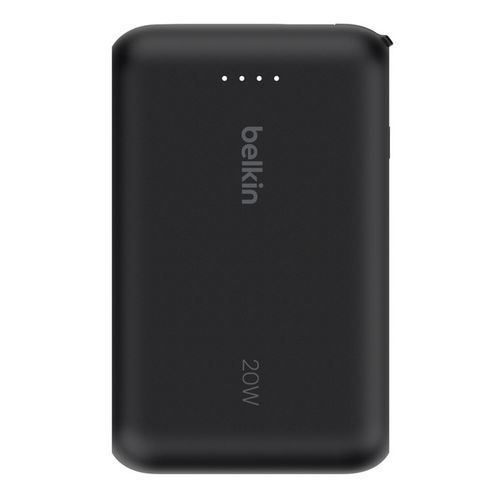 BATTERIE DE SECOURS 10 000 MAH - CABLE USB-C INTEGRÉ - NOIRE - BELKIN - 6