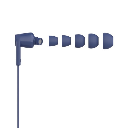 ECOUTEURS FILAIRES USB-C INTRA-AURICULAIRES - CABLE PLAT - BLEU - 3