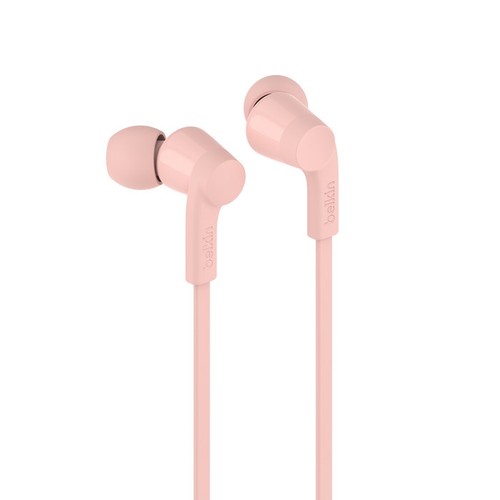 ECOUTEURS FILAIRES USB-C INTRA-AURICULAIRES - CABLE PLAT - ROSE - 2