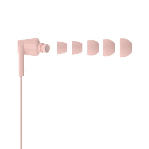 ECOUTEURS FILAIRES USB-C INTRA-AURICULAIRES - CABLE PLAT - ROSE - 3