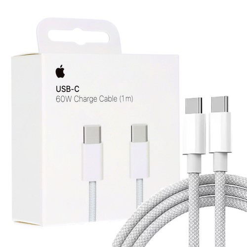CABLE CHARGE RAPIDE ET SYNCHRO USB-C VERS USB-C 1M (60W) - TISSÉ - MW493ZM/A - ORIGINE APPLE - 1