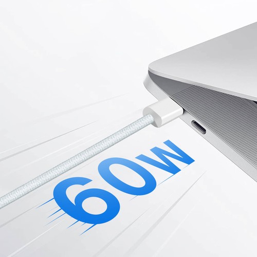 CABLE CHARGE RAPIDE ET SYNCHRO USB-C VERS USB-C 1M (60W) - TISSÉ - MW493ZM/A - ORIGINE APPLE - 4