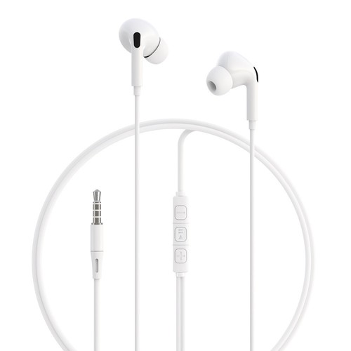 ECOUTEURS INTRA-AURICULAIRES JACK 3,5MM + TELECOMMANDE + MICRO BLANC - 2