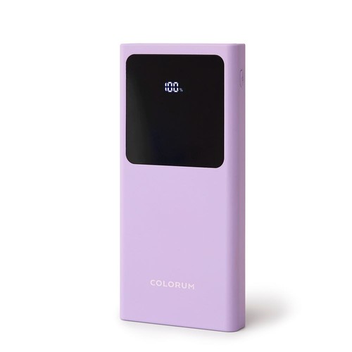 BATTERIE DE SECOURS 10 000 MAH AFFICHAGE DIGITAL LAVANDE - 1