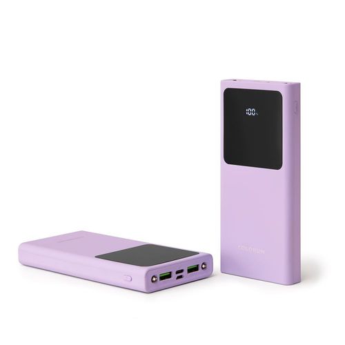 BATTERIE DE SECOURS 10 000 MAH AFFICHAGE DIGITAL LAVANDE - 2