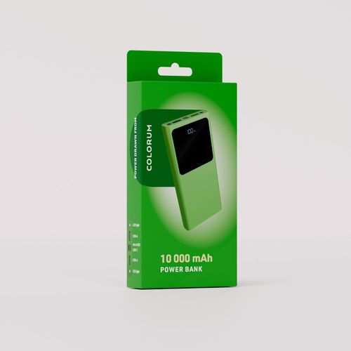 BATTERIE DE SECOURS 10 000 MAH AFFICHAGE DIGITAL VERT - 3