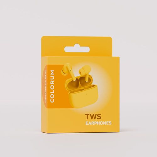 ECOUTEURS  - INTRA AURICULAIRES - BLUETOOTH 5.3 - COLORUM JAUNE - 3