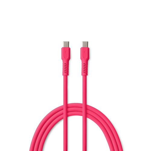 CABLE CHARGE  USB-C VERS USB-C PD (60W) - LONGUEUR 1.8M - COLORUM ROUGE - 4
