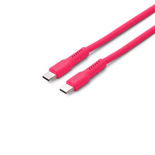 CABLE CHARGE  USB-C VERS USB-C PD (60W) - LONGUEUR 1.8M - COLORUM ROUGE - 2