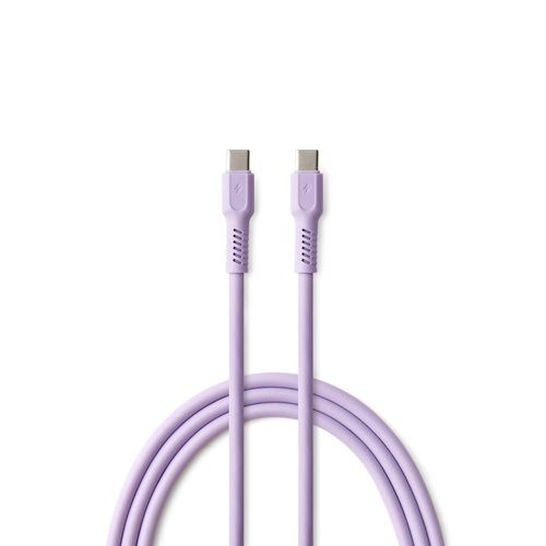 CABLE CHARGE  USB-C VERS USB-C PD (60W) - LONGUEUR 1.8M - COLORUM LAVANDE - 4