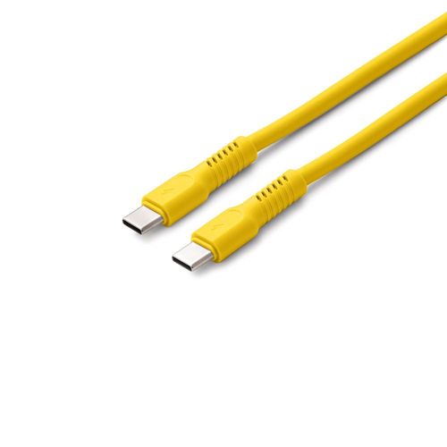 CABLE CHARGE  USB-C VERS USB-C PD (60W) - LONGUEUR 1.8M - COLORUM JAUNE - 2