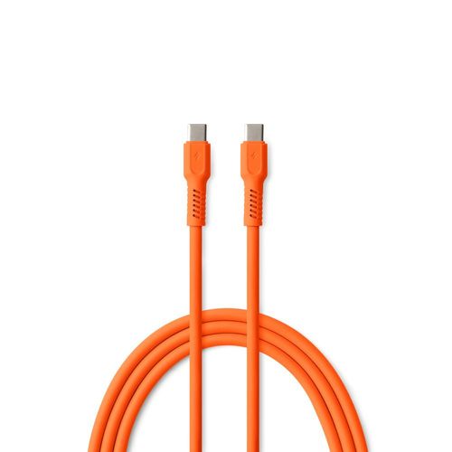 CABLE CHARGE USB-C VERS USB-C PD (60W) - LONGUEUR 1.8M - COLORUM ORANGE - 1