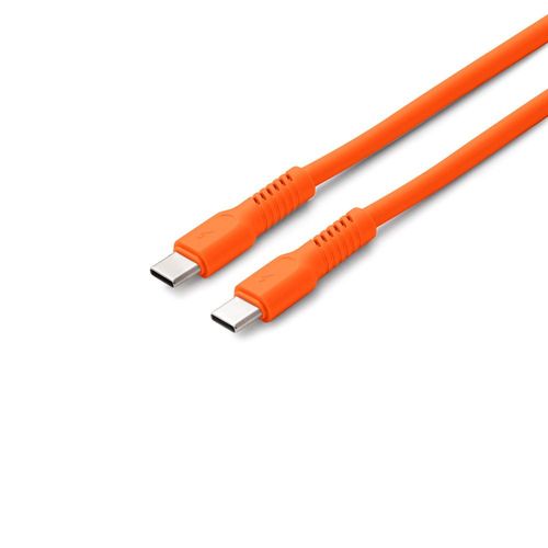 CABLE CHARGE  USB-C VERS USB-C PD (60W) - LONGUEUR 1.8M - COLORUM ORANGE - 2