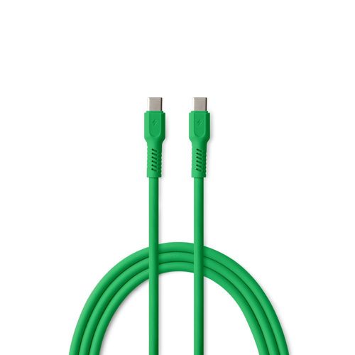CABLE CHARGE USB-C VERS USB-C PD (60W) - LONGUEUR 1.8M - COLORUM VERT - 1