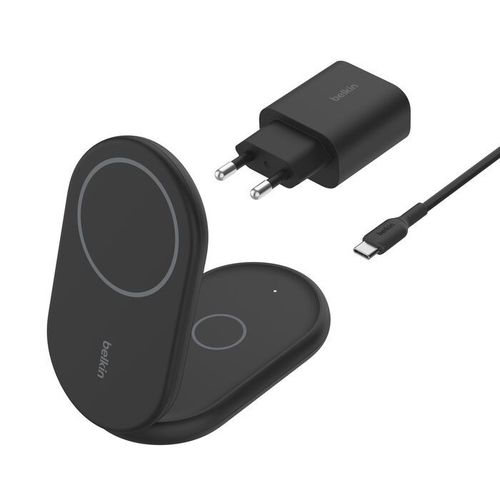 STATION DE RECHARGE PLIABLE 2-EN-1 AVEC INDUCTION  Qi2 15W POUR IPHONE / AIRPODS - 2