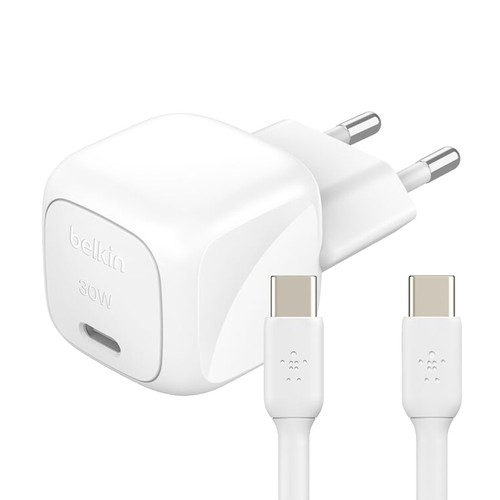 CHARGEUR SECTEUR USB-C 30W + CABLE USB-C VERS USB-C - 1