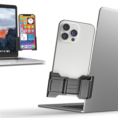 SUPPORT TELEPHONE UNIVERSEL POUR ECRAN PC/MAC - CLIP UNIVERSEL AVEC ANGLE REGLABLE 160° - 3