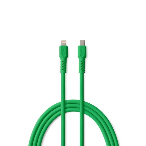 CABLE CHARGE USB-C VERS LIGHTNING (27W) - LONGUEUR 1.8M - COLORUM VERT - 1