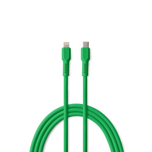 CABLE CHARGE USB-C VERS LIGHTNING (27W) - LONGUEUR 1.8M - COLORUM VERT - 1