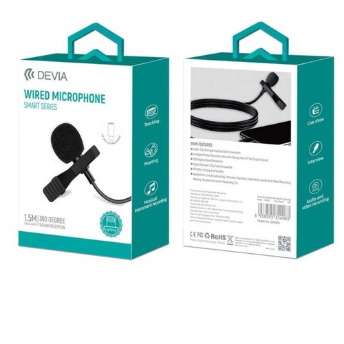 MICROPHONE CRAVATE FILAIRE LIGHTNING AVEC PINCE - 9