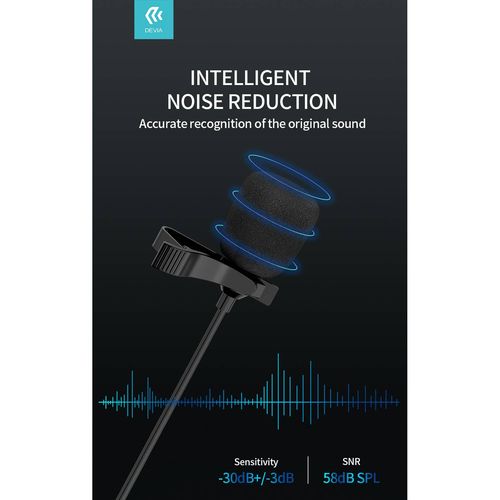 MICROPHONE CRAVATE FILAIRE LIGHTNING AVEC PINCE - 8