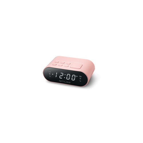 Radio-réveil double PLL rose - 1